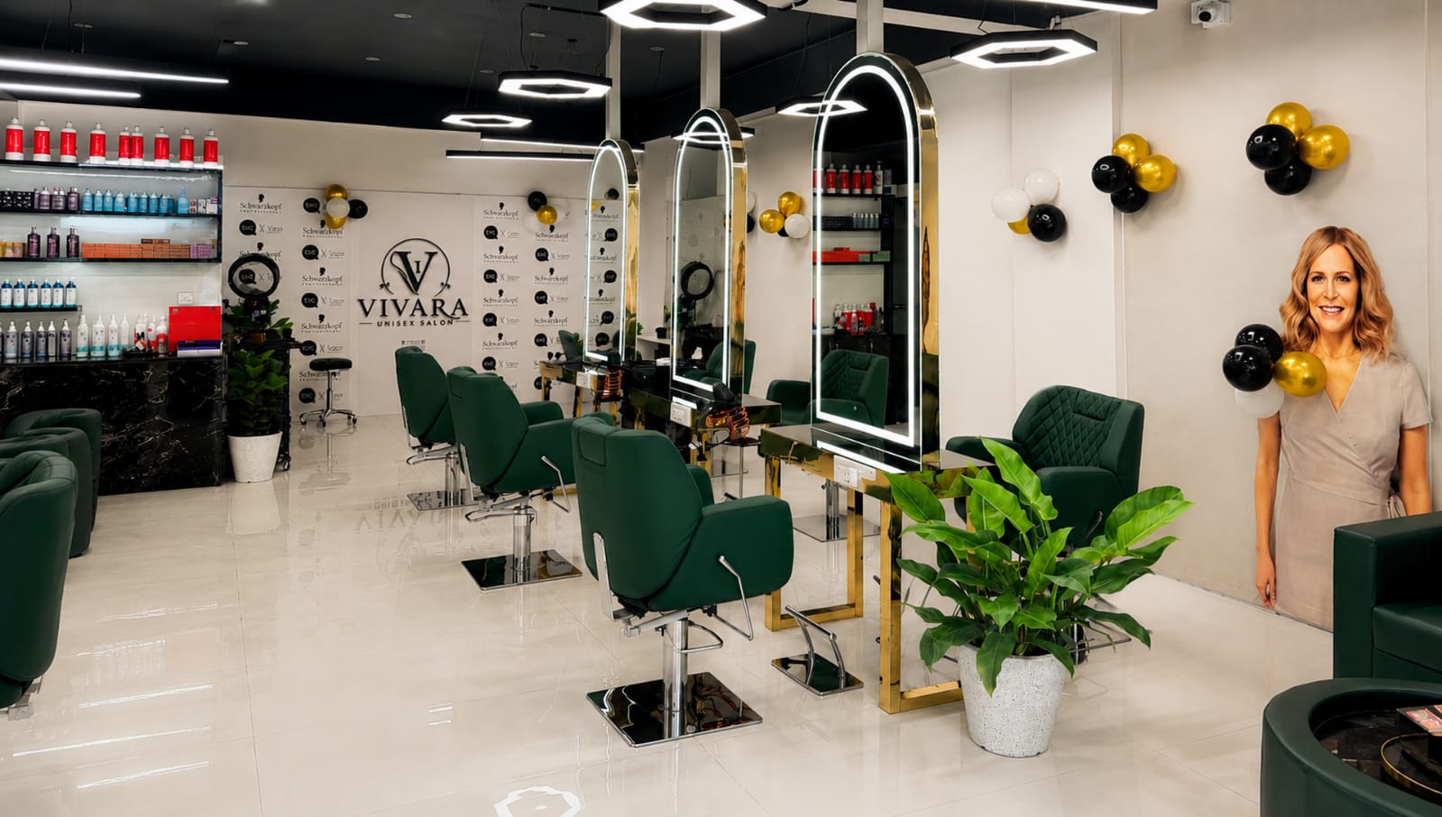 Luxury salon interior